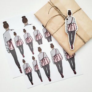 LB073 She Walks Her Path, Creates Her Own Future Poshmark Sticker [Price Firm]
